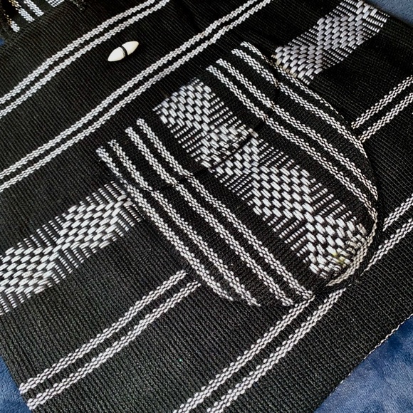 Colorful Woven Fabric Hippie Boho Backpack Bag - Picture 2 of 4